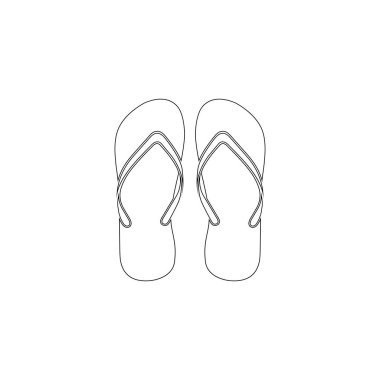 Floplar flip. Basit düz vektör simge tasarlamak. Anahat satırı simgesi - düzenlenebilir kontur