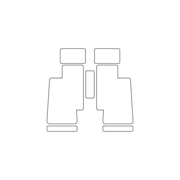 Távcső Egyszerű Lapos Vector Icon Illusztráció Vonal Szimbólumát Szerkeszthető Stroke — Stock Vector