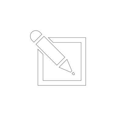 Anlaşma. basit düz vektör simge tasarlamak. Anahat satırı simgesi - düzenlenebilir kontur