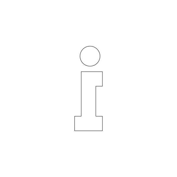 Info Egyszerű Lapos Vector Icon Illusztráció Vonal Szimbólumát Szerkeszthető Stroke — Stock Vector