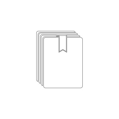 Klasör. Basit düz vektör simge tasarlamak. Anahat satırı simgesi - düzenlenebilir kontur