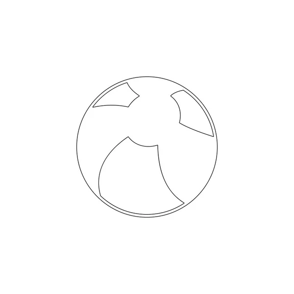 Bal Des Enfants Illustration Simple Icône Vectorielle Plate Symbole Ligne — Image vectorielle
