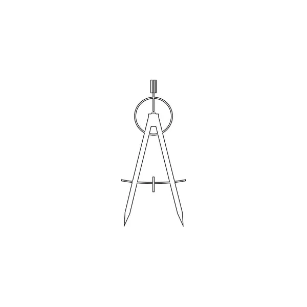 Компас. плоска векторна іконка — стоковий вектор