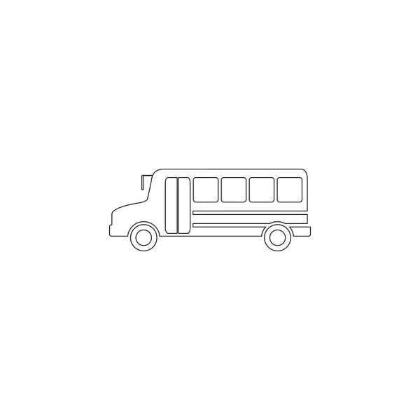 Bus. flat vector icon — Stock Vector