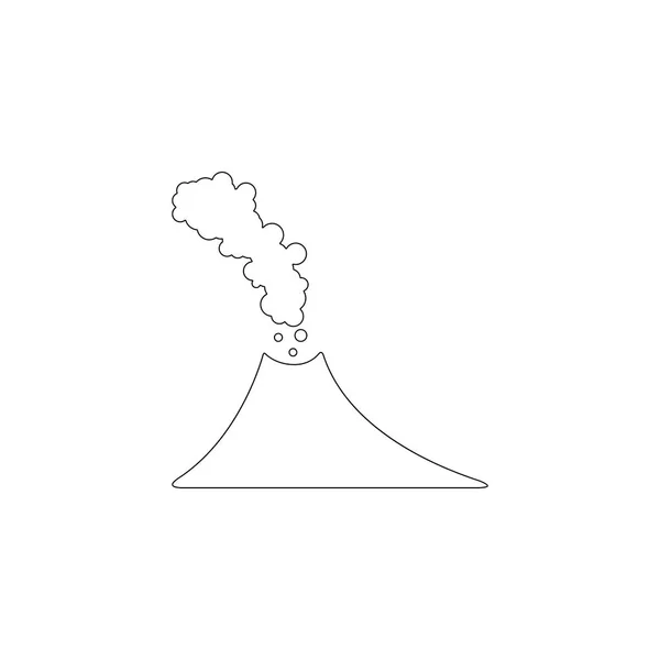 Вулкан. плоска векторна іконка — стоковий вектор