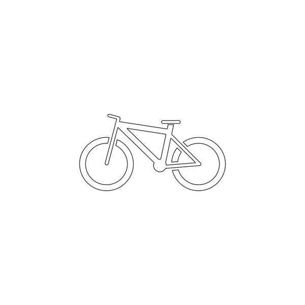 マウンテン バイク 単純なフラット ベクトル アイコン イラスト アウトライン線記号 編集可能なストローク — ストックベクタ