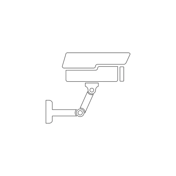 Cctv Ilustración Simple Icono Vector Plano Contorno Símbolo Línea Trazo — Vector de stock