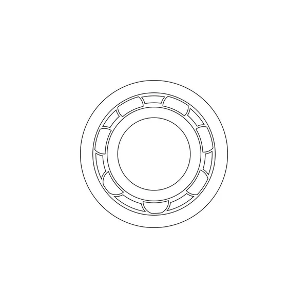 Lagerung Einfache Darstellung Des Flachen Vektorsymbols Umrisssymbol Editierbarer Strich — Stockvektor