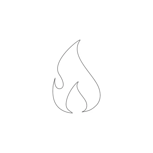 Tűz lángja. lapos vektor ikon Vektor Grafikák