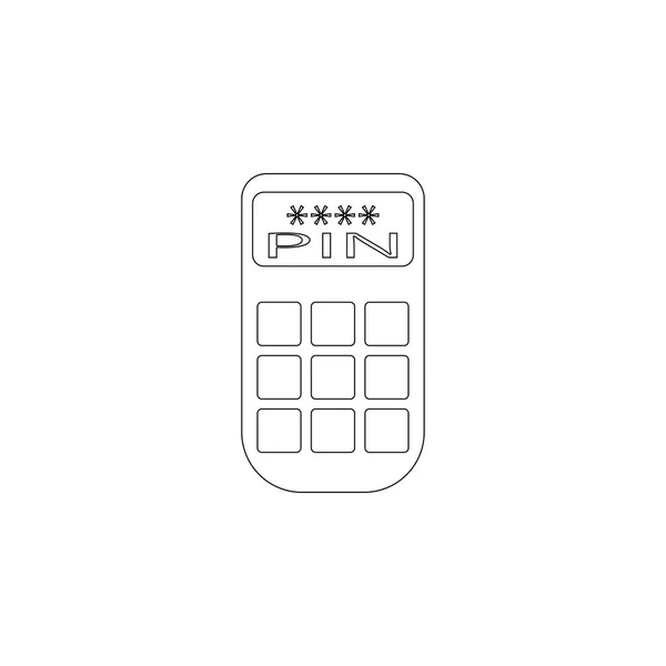 Pos Hitel Kártya Terminált Egyszerű Lapos Vector Icon Illusztráció Vonal Vektor Grafikák