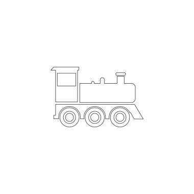 Tren. düz vektör simgesi