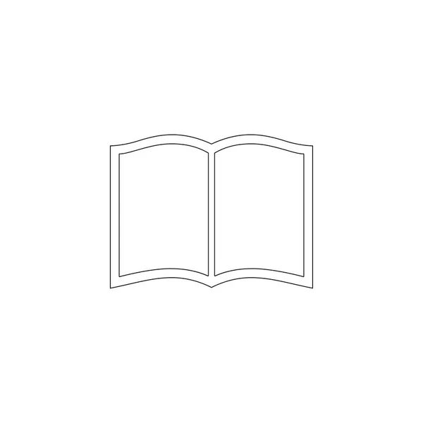 Libro. icono de vector plano — Vector de stock