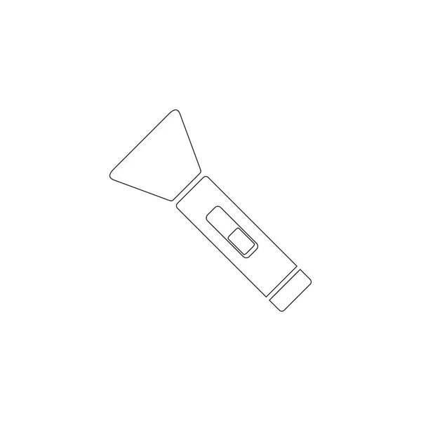 Taschenlampe. flaches Vektorsymbol — Stockvektor