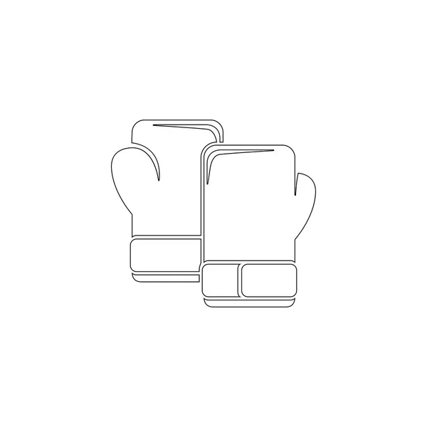 Bokshandschoenen. platte vector icoon — Stockvector