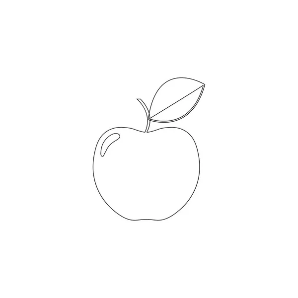 Apple. flat vector icon — Stock Vector