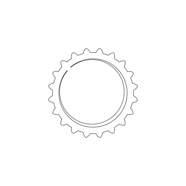 Cog Settings. flat vector icon — Stock Vector