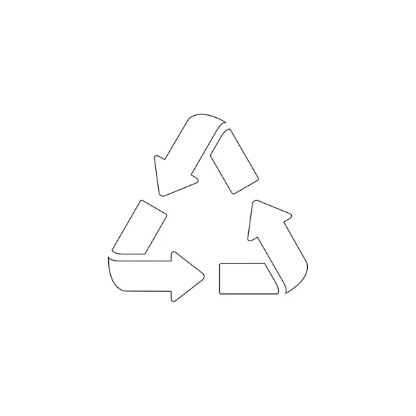 Setas ciclo reciclado. ícone de vetor plano — Vetor de Stock