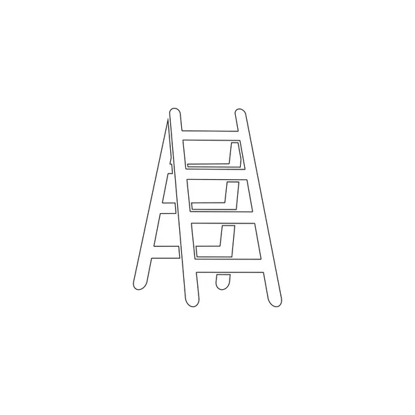 Σκάλα. εικονίδιο επίπεδου διάνυσμα — Διανυσματικό Αρχείο