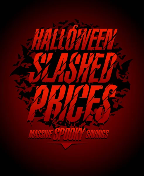 Halloween Skurit Priser Vektor Försäljning Affisch Koncept — Stock vektor