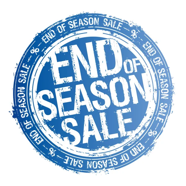 End Season Sale Rubber Stamp Vector — Stock Vector