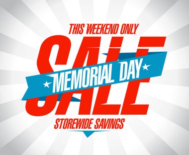 Memorial day sale. clipart