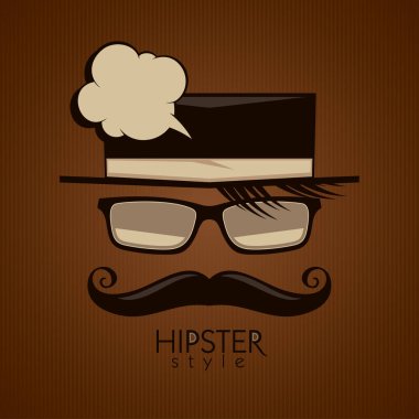 Bıyıklı adam ile arka plan.