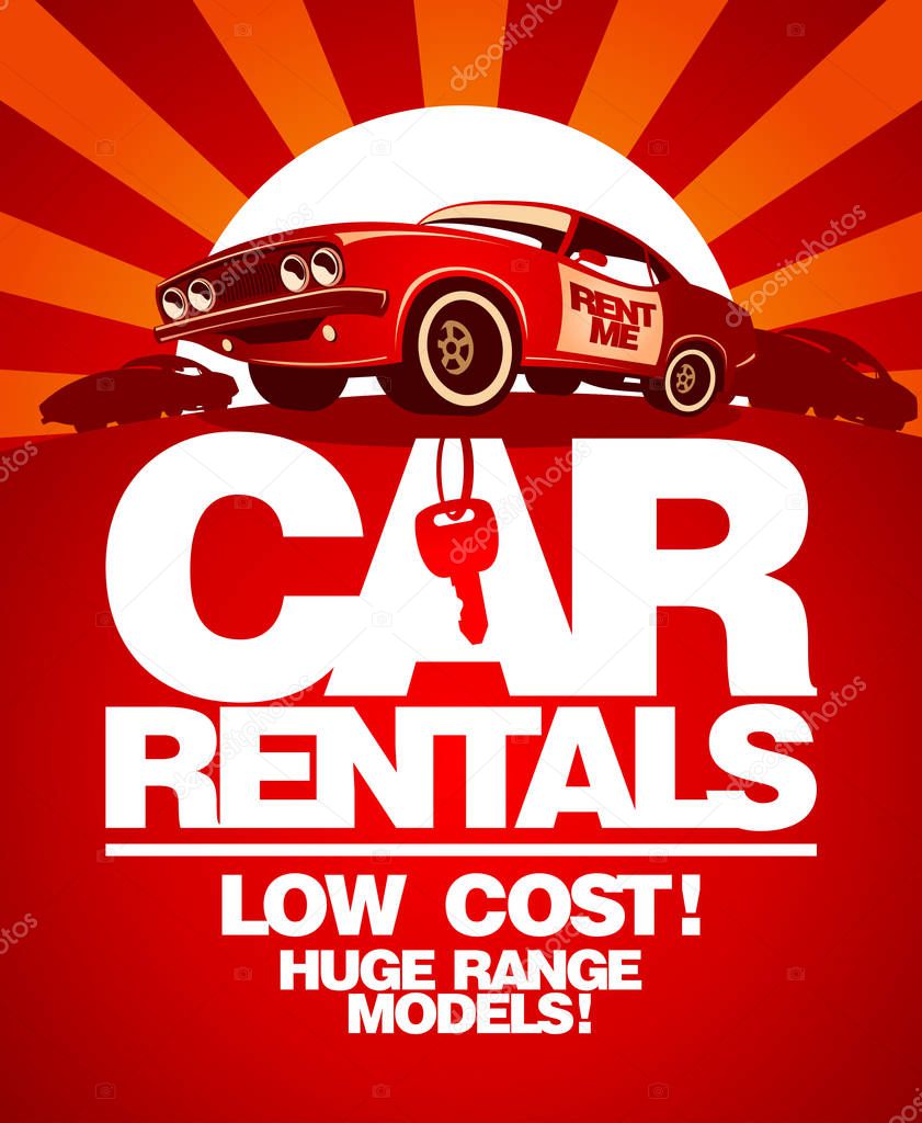 Car rentals design template.