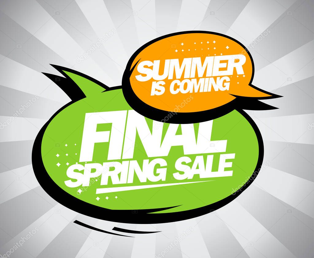 Final spring sale design, summer is coming.