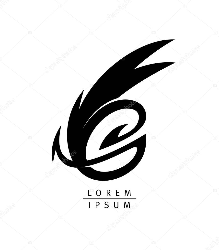 Dragon vector logotype vector illustration