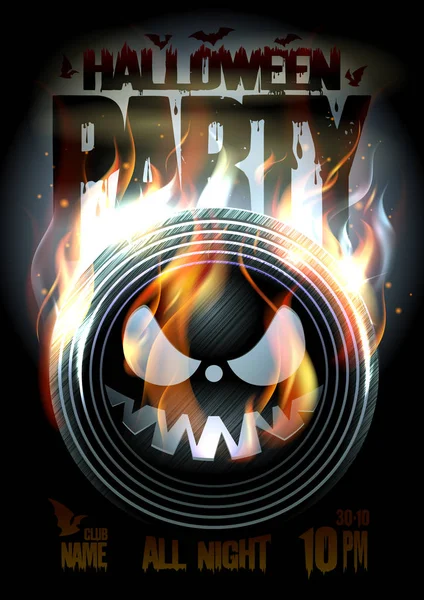Koncept designu Halloweenské party — Stockový vektor