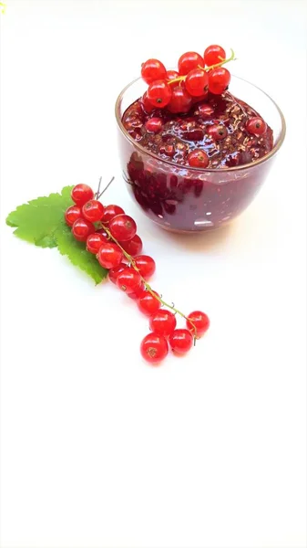 Jam Red Currant Berries — Stock Photo, Image