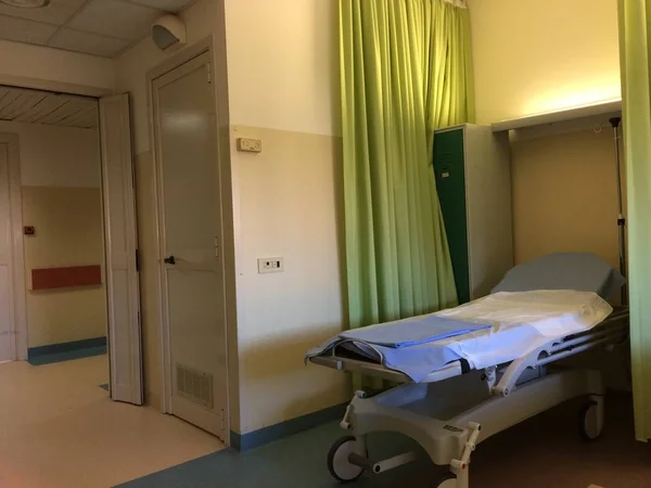 Confortevole Vista Sul Letto Ospedale — Foto Stock