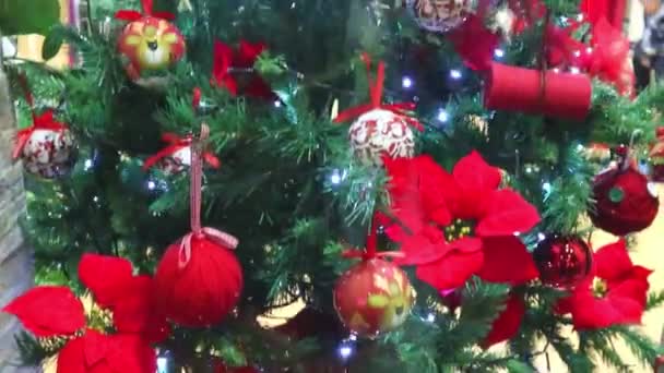 Nouvel 2020 Nouvel Arrière Plan Clair Humeur Nouvel Sapin Noël — Video