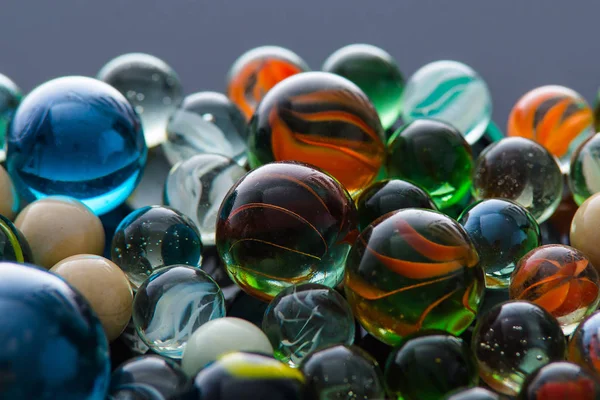 Glass, crystal marbles. Stock Picture