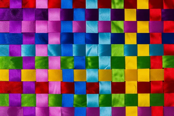 얽힌 리본 패턴. 색상 배경 — 스톡 사진