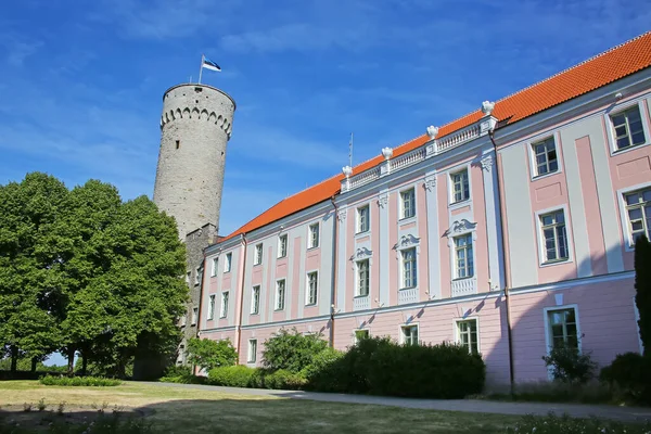 Estonya Parlamentosu Estonya Nın Başkenti Tallinn Orta Kesimindeki Toompea Tepesine — Stok fotoğraf
