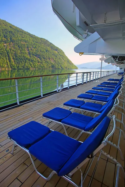 Deck Ship Cruises Sognefjord Sognefjorden Vestland County Western Norway Beautiful — Stock Photo, Image