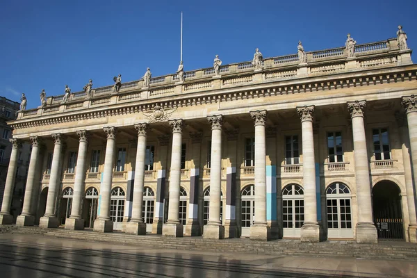 Bordeaux Büyük Tiyatrosu Nun Güzel Mimarisi Bordeaux Fransa Bir Opera — Stok fotoğraf