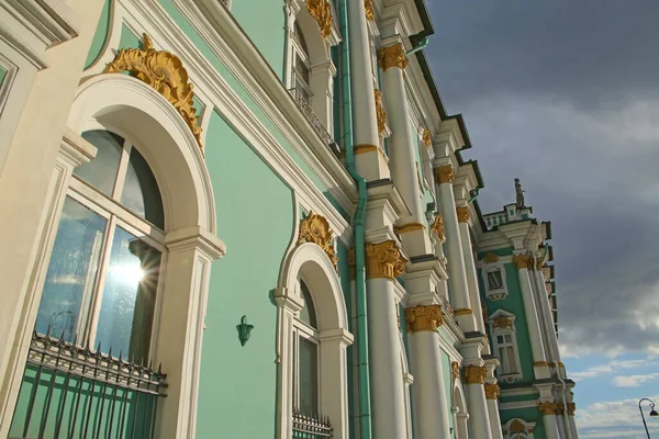 Fachada Del Museo Estatal Del Hermitage Que Museo Arte Cultura — Foto de Stock