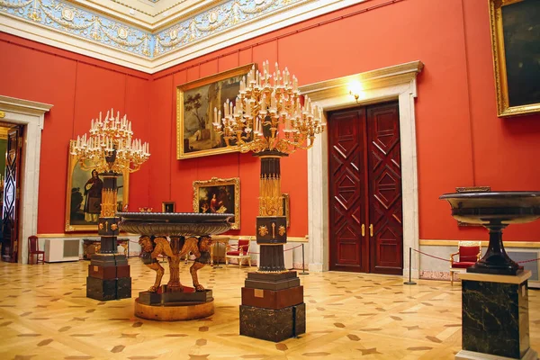 Grande Sala Skylight Italiana Museu Hermitage Estadual São Petersburgo Rússia — Fotografia de Stock