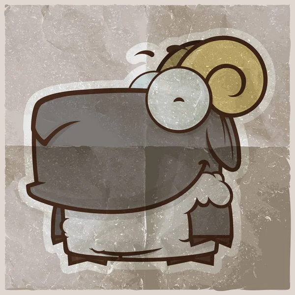 第10集卡通羊的年代背景 — 图库矢量图片