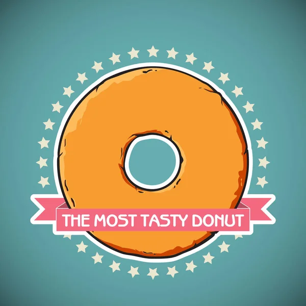 Cartoon donut vector illustration. — Stock Vector