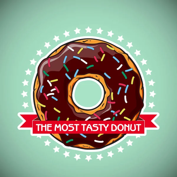 Desenhos animados Donut vetor ilustração . — Vetor de Stock