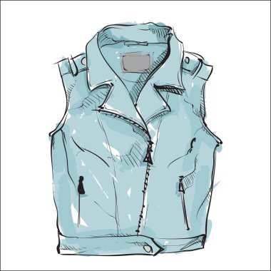 Suluboya aksesuarı. Bayan kıyafetleri. Vektör.