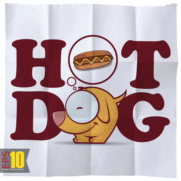 第10集带有可爱卡通狗的老式背景 — 图库矢量图片