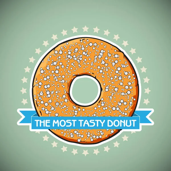Dibujos animados donut vector ilustración . — Archivo Imágenes Vectoriales