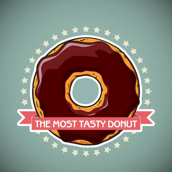 Cartoon donut vector illustration. — Stock Vector