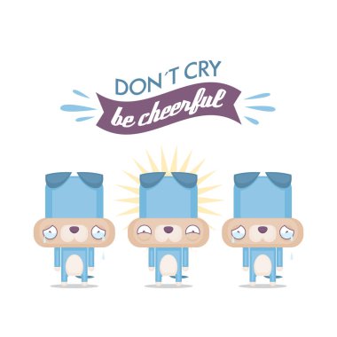 Sevimli panda ile Vektör romantik illüstrasyon.