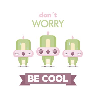 Çizgi film kuş karakteri ile komik poster. Vektör toplama.