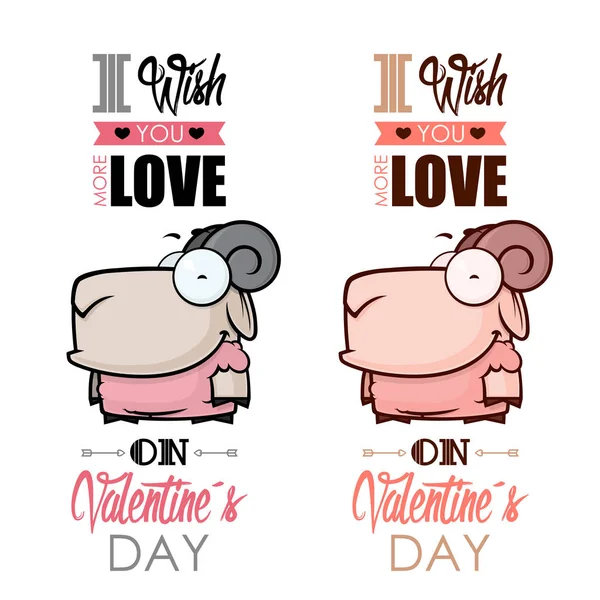 Tarjeta de felicitación día de San Valentín. — Vector de stock